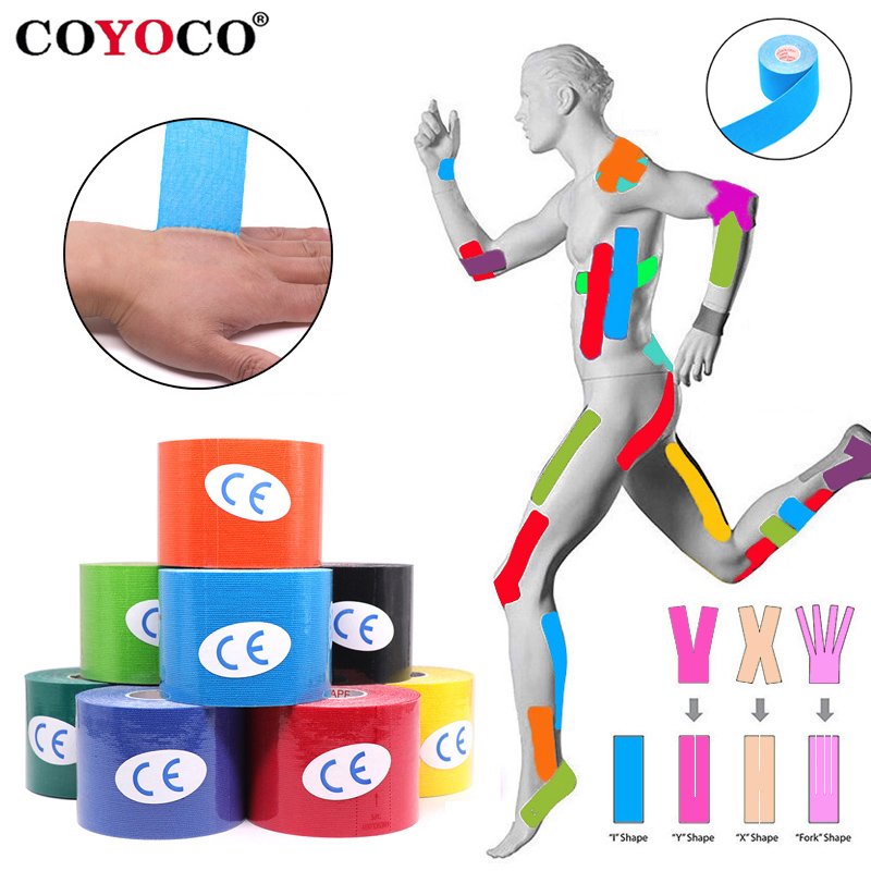 Sports Taping Precut - Width 2.5cm-10cm Kinesiology Tape 5m Athletic