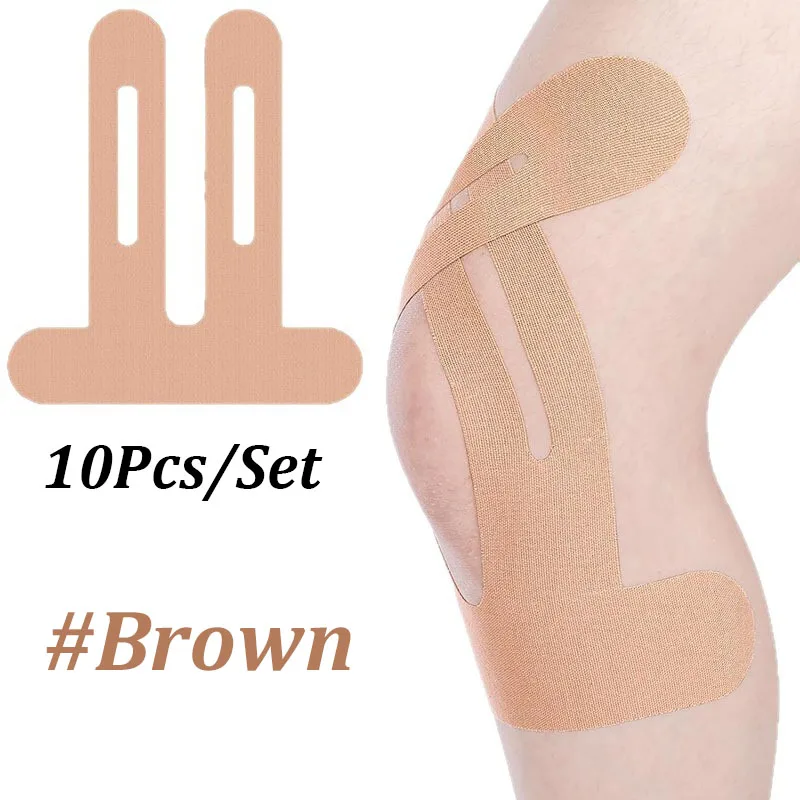 Sports Taping Precut - 10PCS Precut Kinesiology Tape For Knees,Waterproof