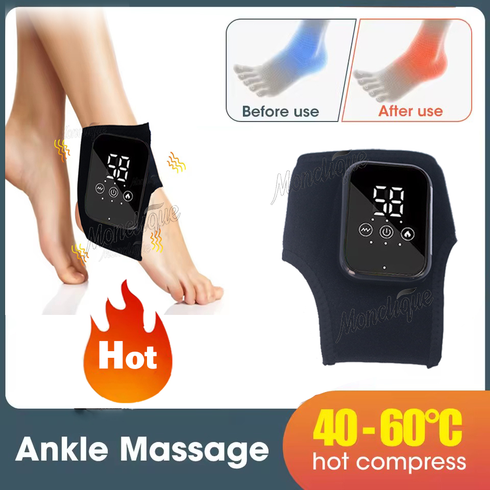 Ankle Brace Support - Ankle Heating Massager Hot Compress Vibration