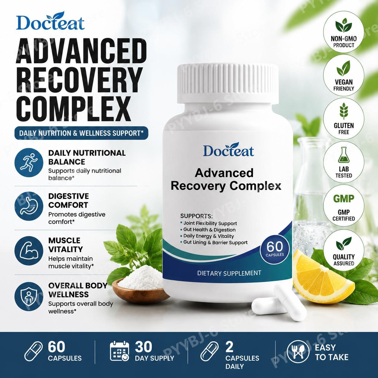 Advanced Recovery Complex 60 C - Health With Wellness avaliação e preço