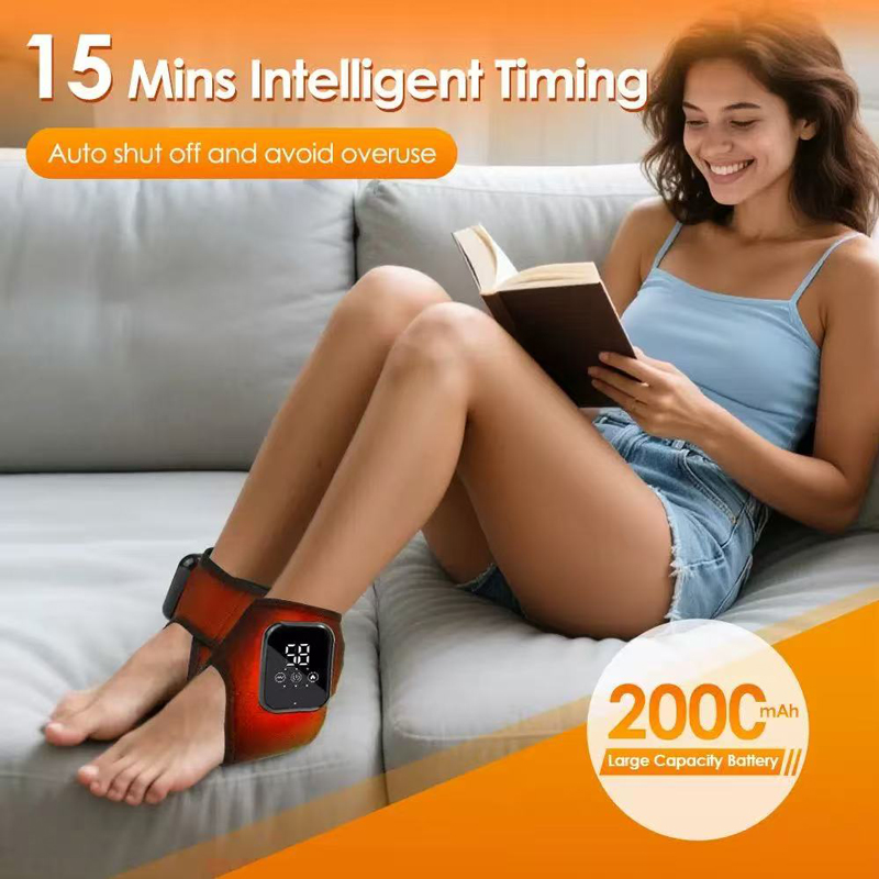 Heated Foot Massager Electric  - Ankle Brace Support avaliação e preço