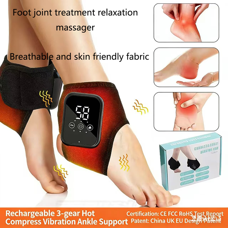 Heated Foot Massager Electric  - Ankle Brace Support avaliação e preço