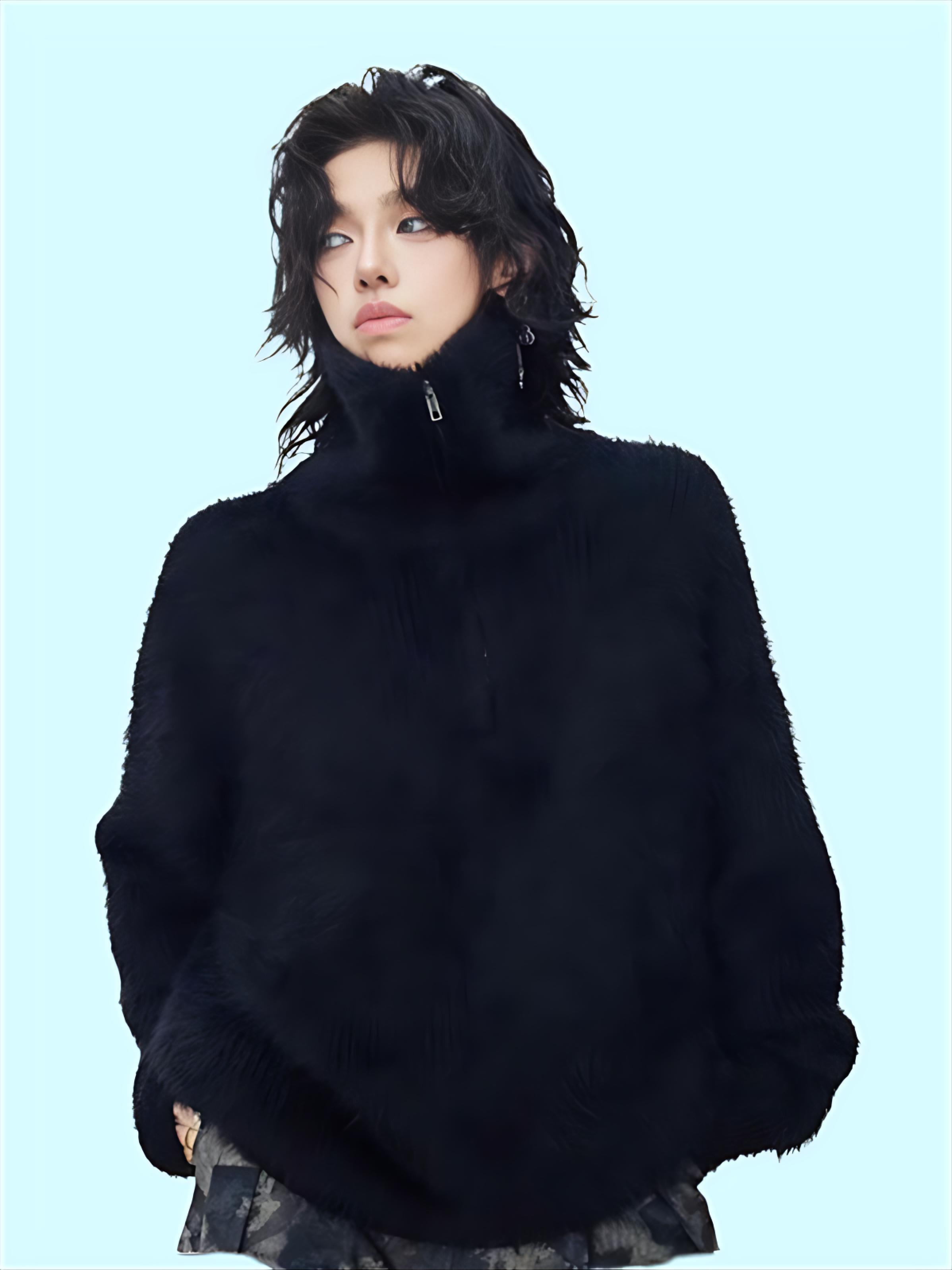 Fur Collar Pullovers Anime Rab - Health Wellness Training avaliação e preço