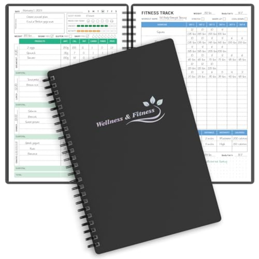 Wellness Planner and Fitness L - Health Wellness Journal Weight Loss avaliação e preço