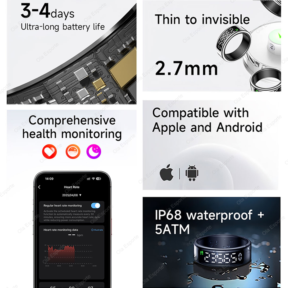 For Xiaomi Smart Ring Display  - Women'S Health & Wellness Center avaliação e preço
