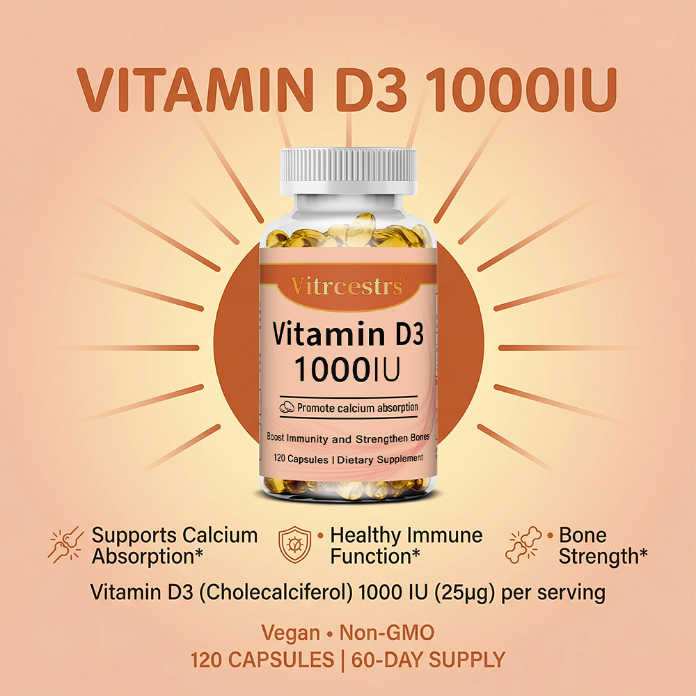 Vitamin D3 1000 IU Capsules, S - Health With Wellness avaliação e preço