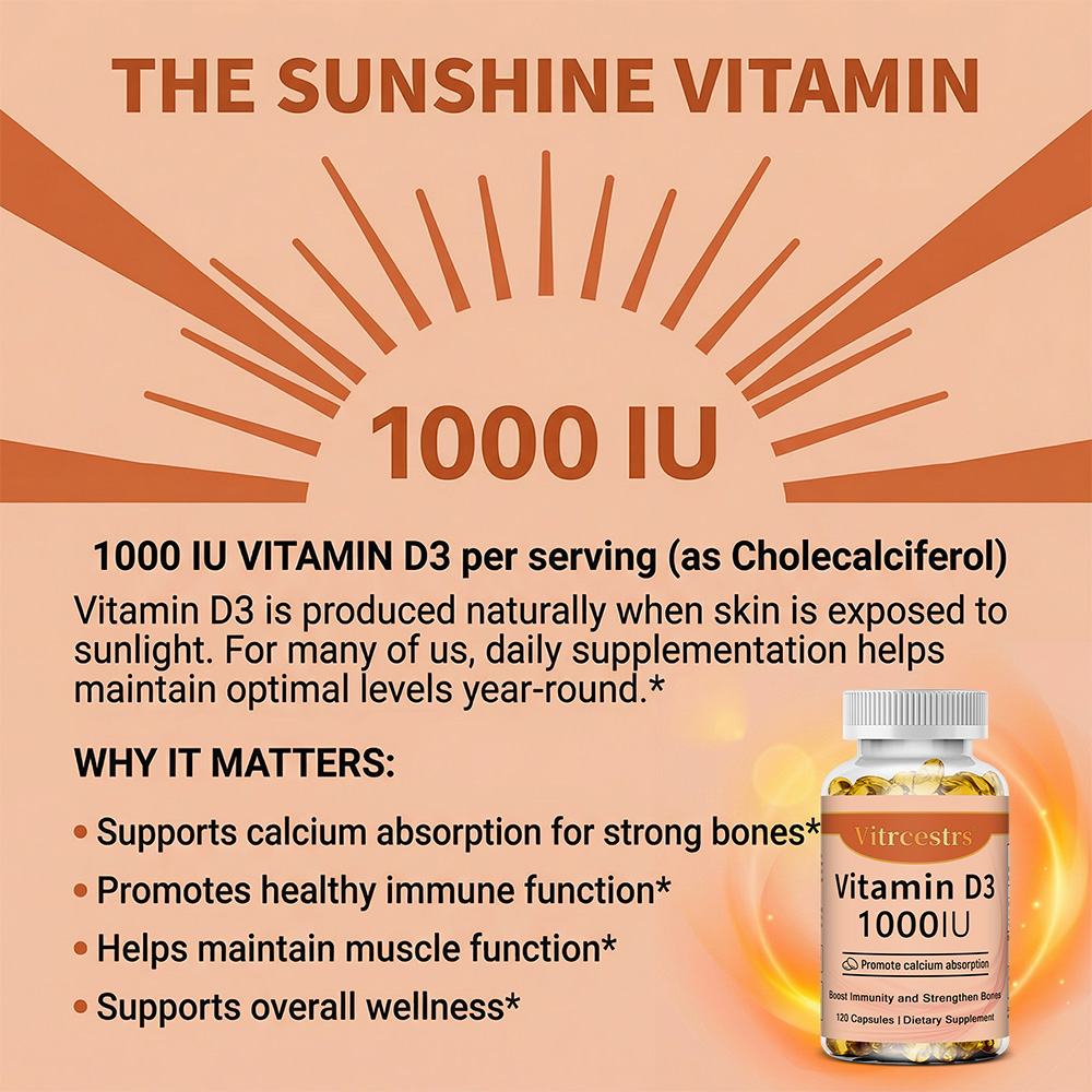 Vitamin D3 1000 IU Capsules, S - Health With Wellness avaliação e preço