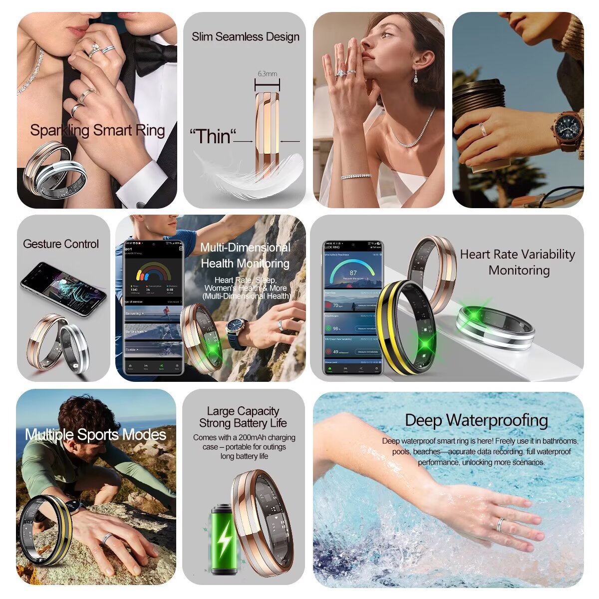 2026 Smart Ring For Men Women  - Women'S Health & Wellness Center avaliação e preço
