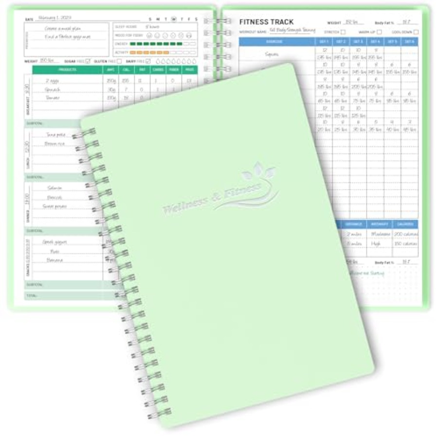 Wellness Planner and Fitness L - Health Wellness Journal Weight Loss avaliação e preço