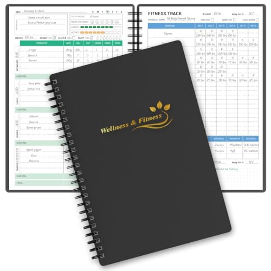 Wellness Planner and Fitness L - Health Wellness Journal Weight Loss avaliação e preço