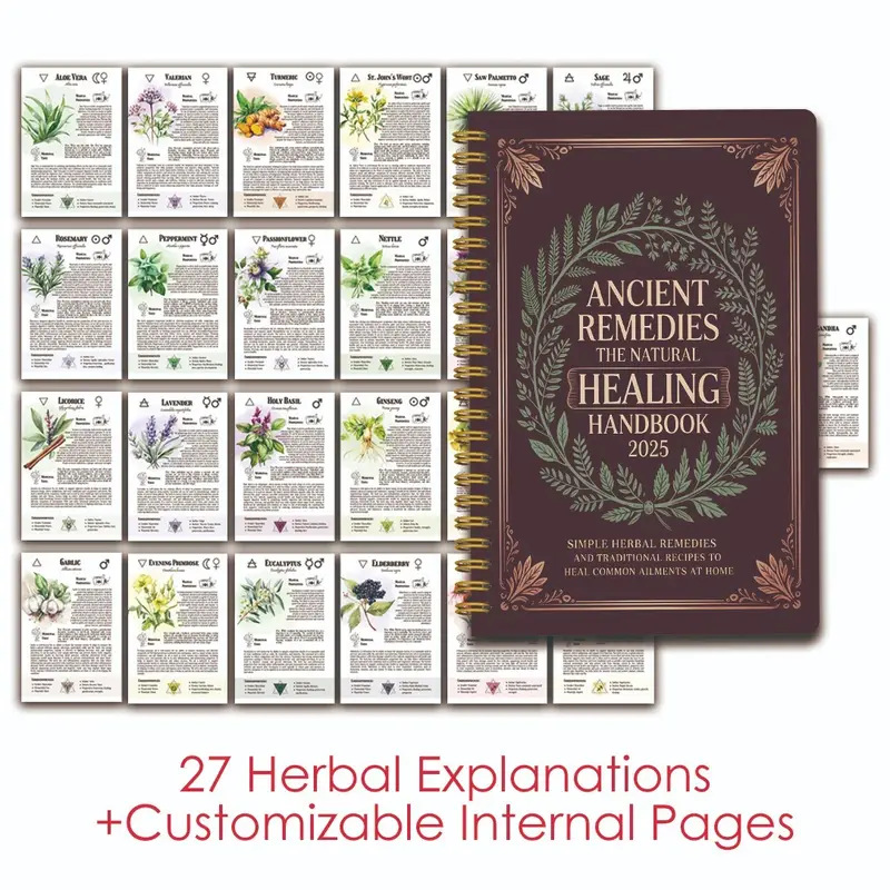 Natural Remedies Handbook with - Health & Wellness Therapy Center avaliação e preço