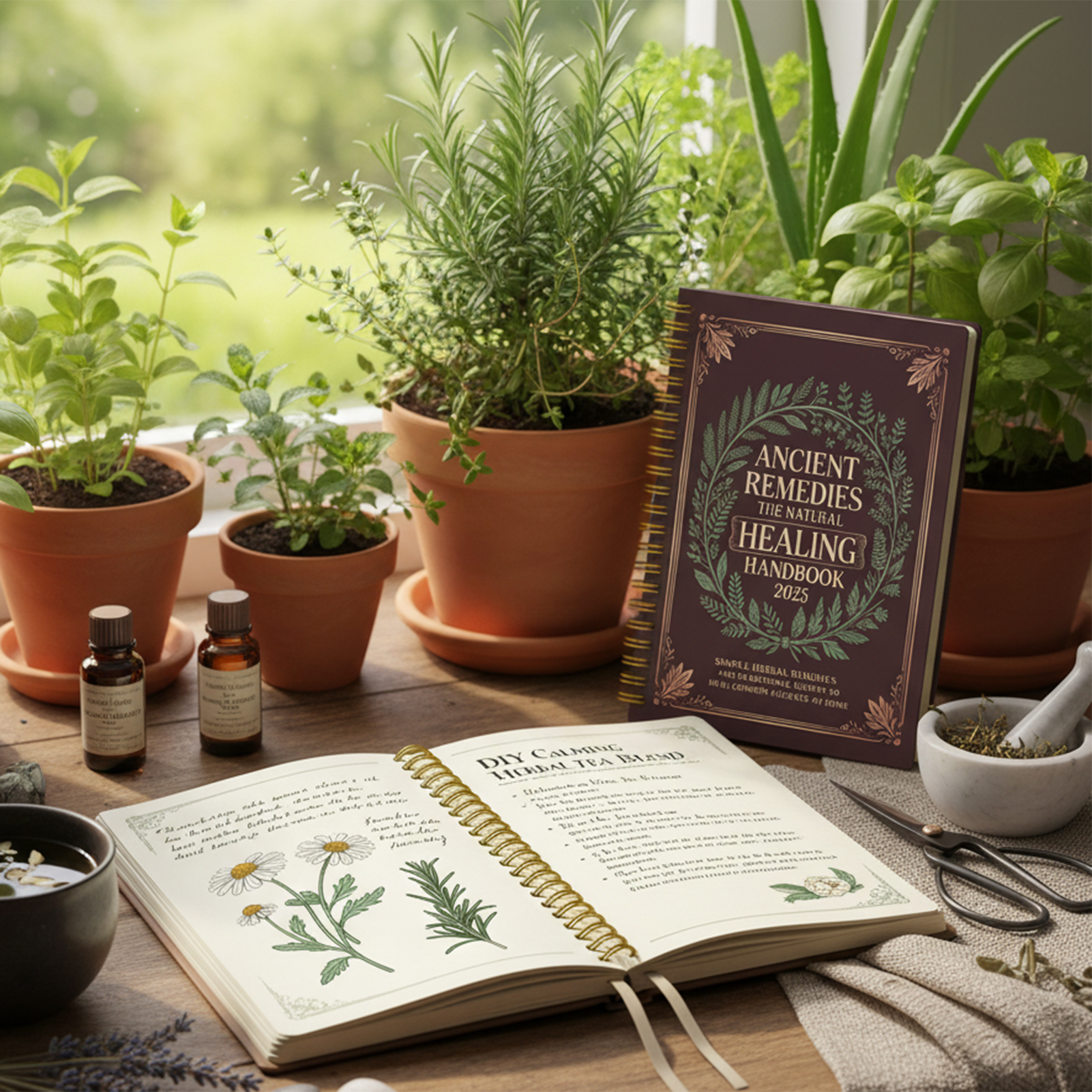 Natural Remedies Handbook with - Health & Wellness Therapy Center avaliação e preço