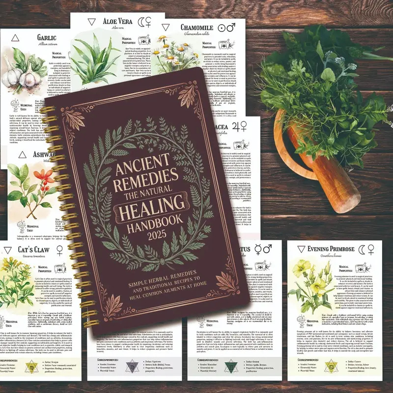 Natural Remedies Handbook with - Health & Wellness Therapy Center avaliação e preço