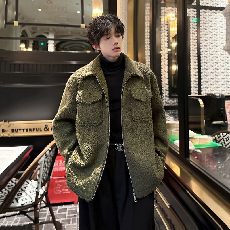 Wool Blend Jacket Man Green Me - Health Wellness Training avaliação e preço
