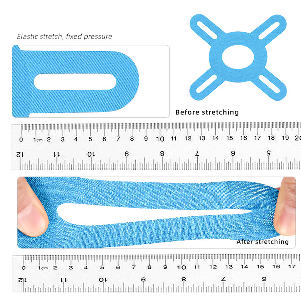 5PCS Knee Kinesiology Tape - W - Sports Taping Precut avaliação e preço