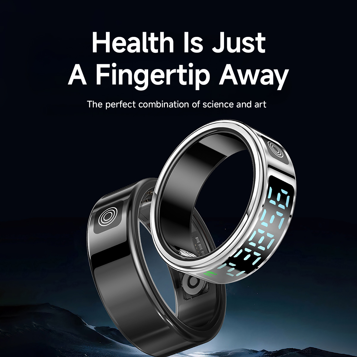 New Smart Ring SR08 LED Displa - Women'S Health & Wellness Center avaliação e preço