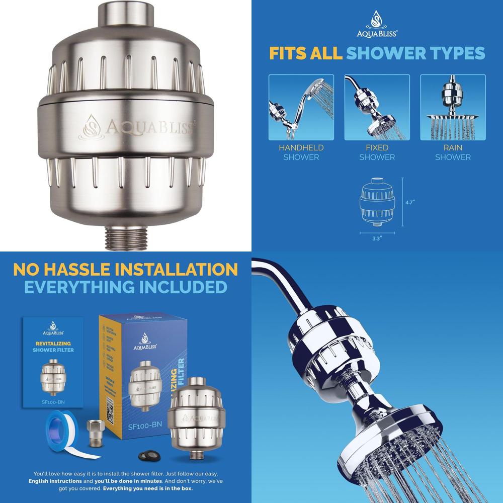 High Output AquaBliss Shower F - Health & Wellness Focus avaliação e preço