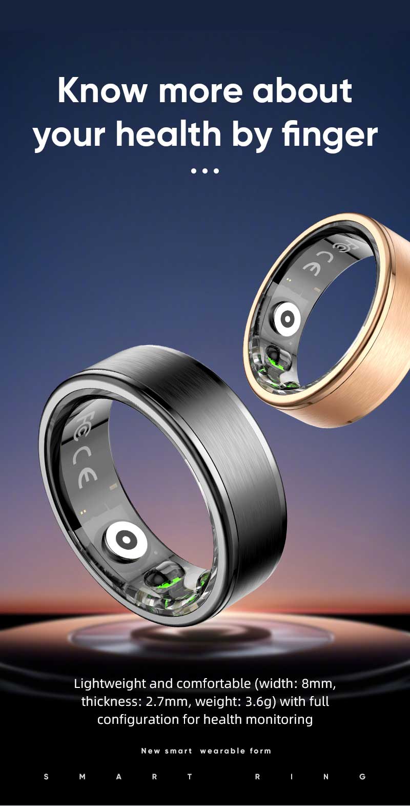 R03 Smart Ring Men Women With  - Women'S Health & Wellness Center avaliação e preço