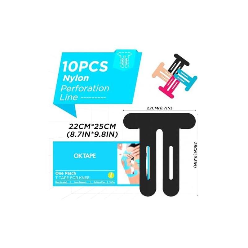 10Pcs Pre-Cut Knee Kinesiology - Sports Taping Precut avaliação e preço