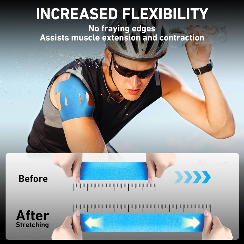 10PCS Precut Kinesiology Tape  - Sports Taping Precut avaliação e preço