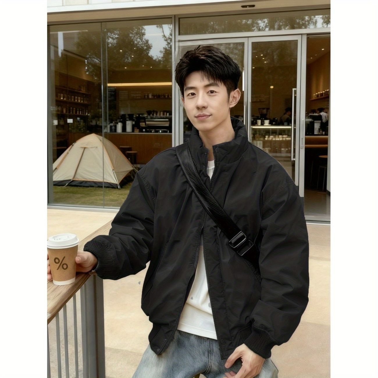 Mens Jacket Man Outdoor Coats  - Health Wellness Training avaliação e preço